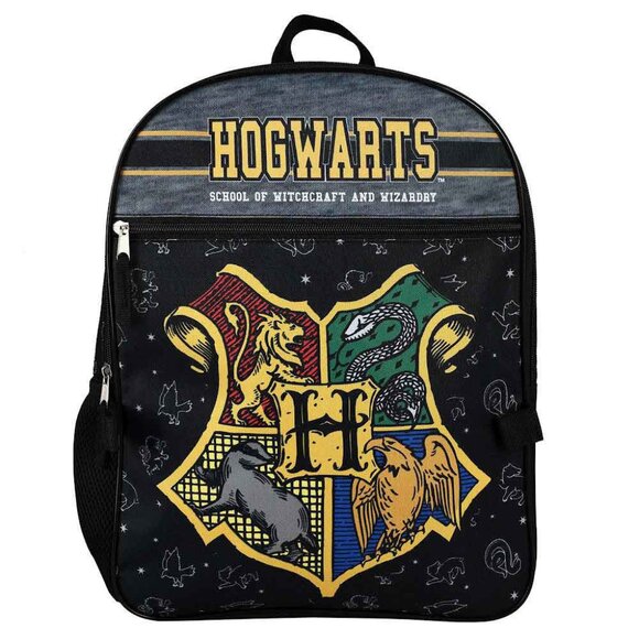 Harry Potter Hogwarts Backpack with Trunk Themed Lunch Box and Hegwig Bag Charm - Picture 3 of 11
